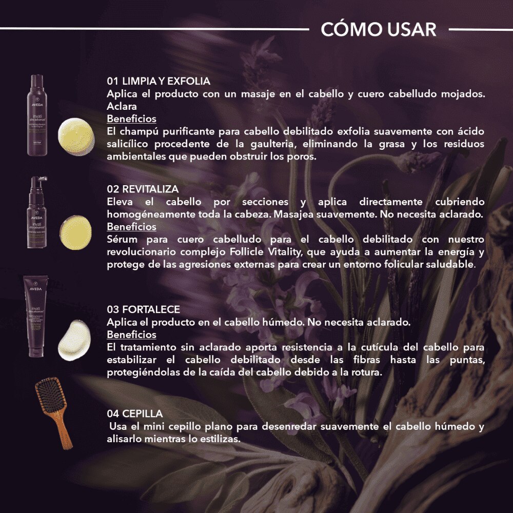 INVATI PADDLE SET (SET DE CUIDADO CAPILAR)